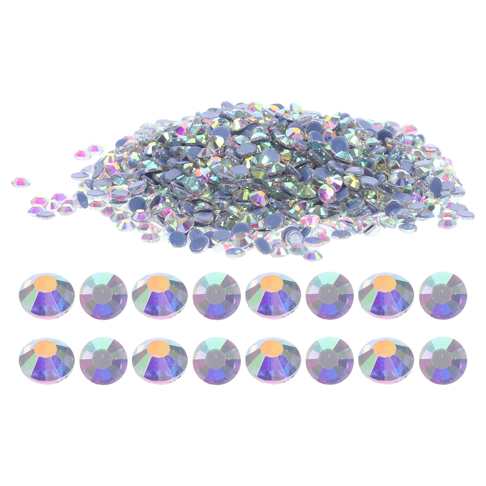 Embellishment Glue Craft - 2880 Stück Heißschmelz-Strasssteine Flache Glas-Strasssteine für