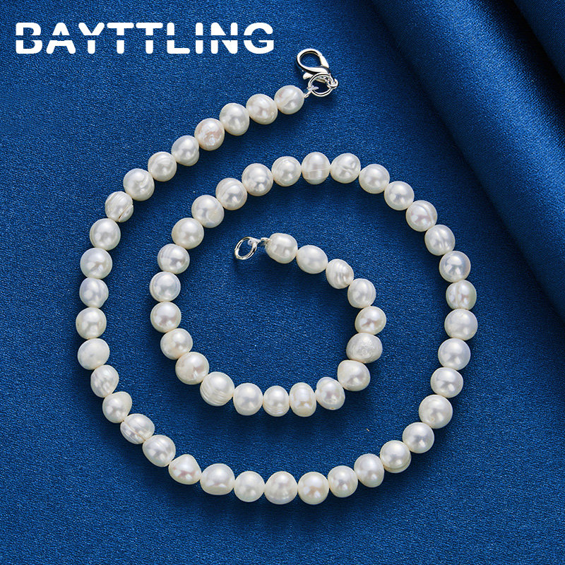 925 Sterling Silber Elegante P – Pearl Trim Chain Bewertung und Preis