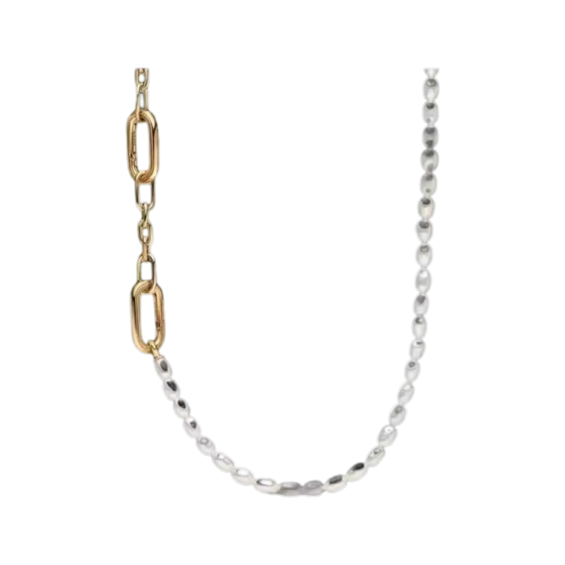 Neue S925 Silberschloss mit Pe – Pearl Trim Chain Bewertung und Preis