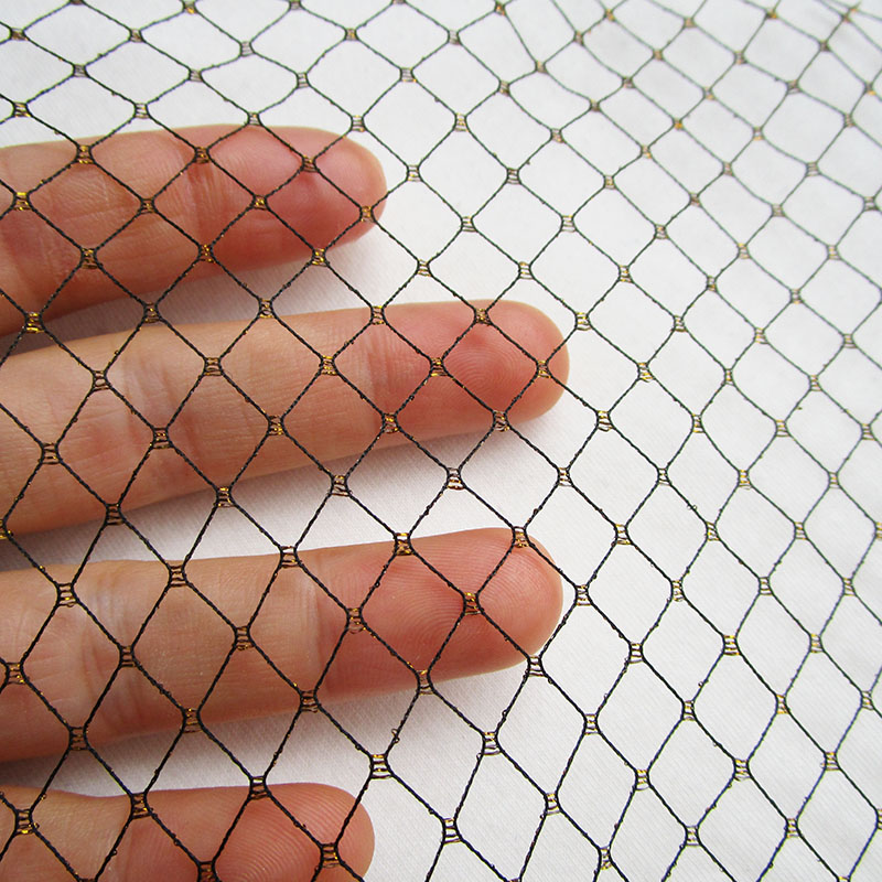 Diamantgitter Schwarzes Netzge – Crystal Mesh Fabric Bewertung und Preis