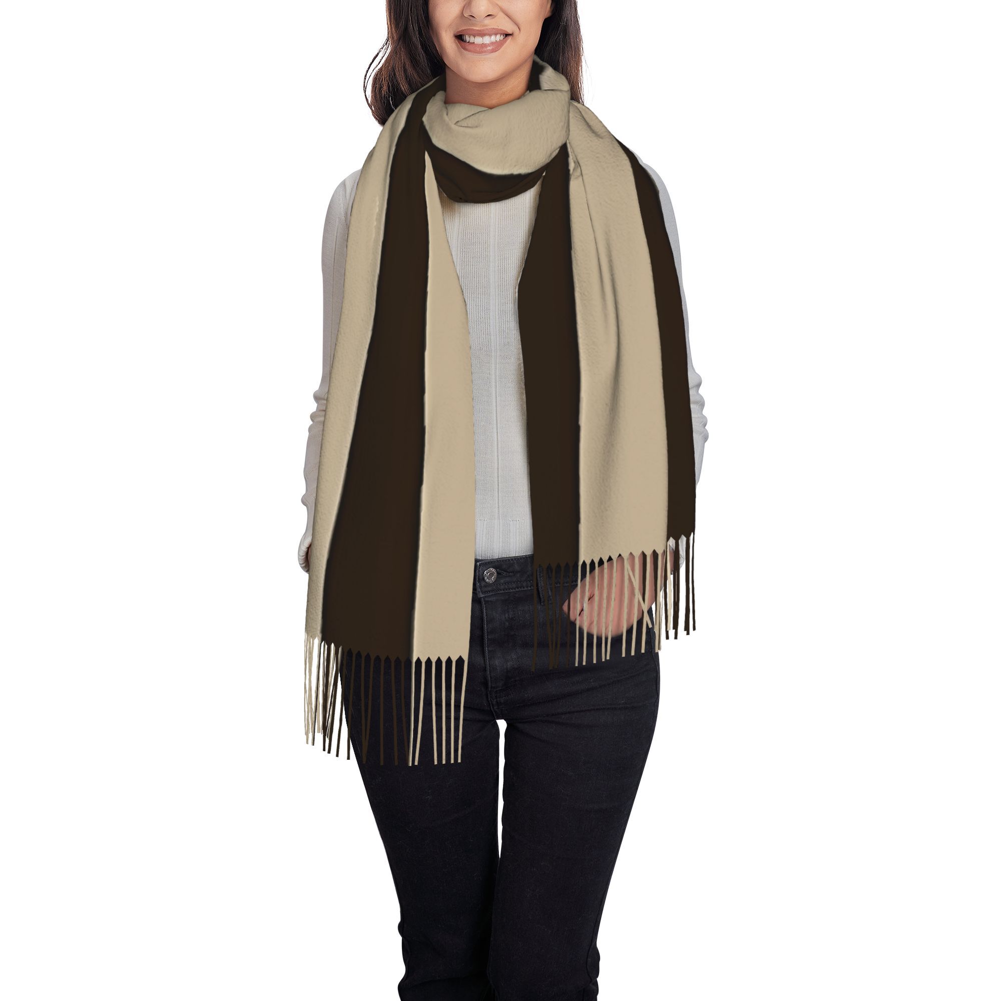 1 Stück vertikaler, braun-beig – Tassel Fringe Trim Bewertung und Preis