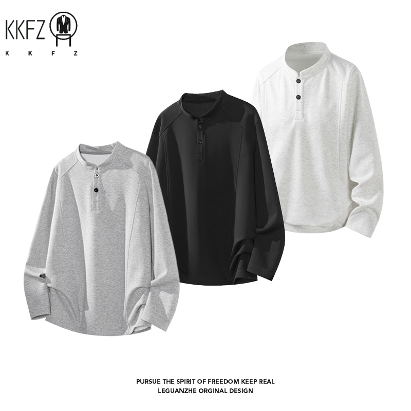 Herren-Raglanärmel-Henley-Pull – Embellish Knit Bewertung und Preis